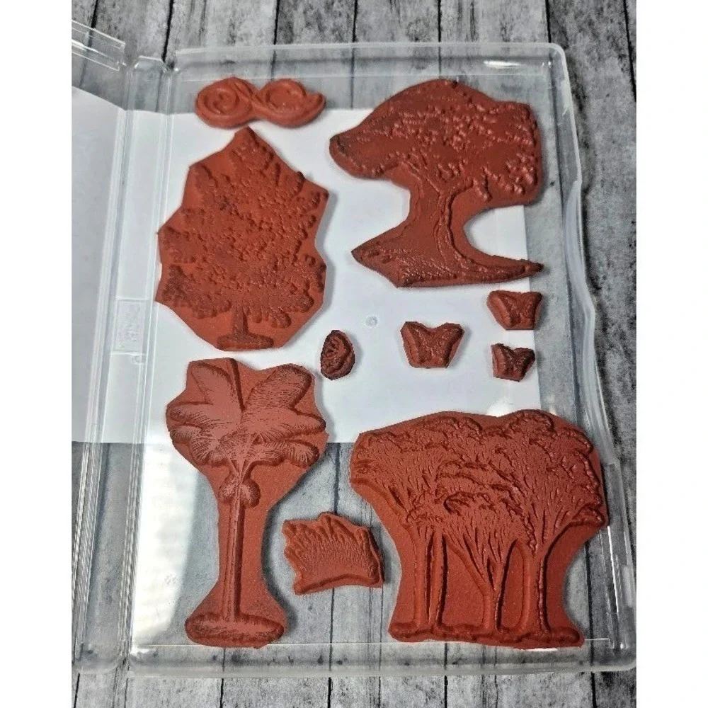 Innovative Stamp Creations Marvels of Nature Trees Unmounted Rubber Stamp Set